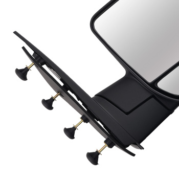 Left Right Side Mirror compatible for Ford E-150/E-250 03-13 15227440 ABS Black Power