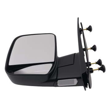 Left Right Side Mirror compatible for Ford E-150/E-250 03-13 15227440 ABS Black Power