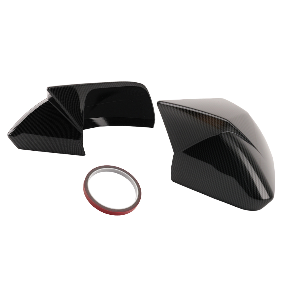 Carbon Fiber Side Mirror Cover compatible for Ford Mustang 2015-22 FR3B-17683 FR3Z-17682 2x