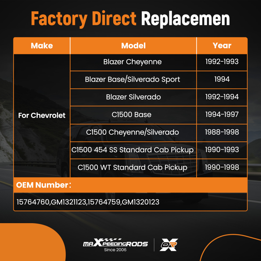 L+R Side Mirrors compatible for Chevy C1500/Blazer/Compatible for Escalade 88-00 15764759 Manual Fold