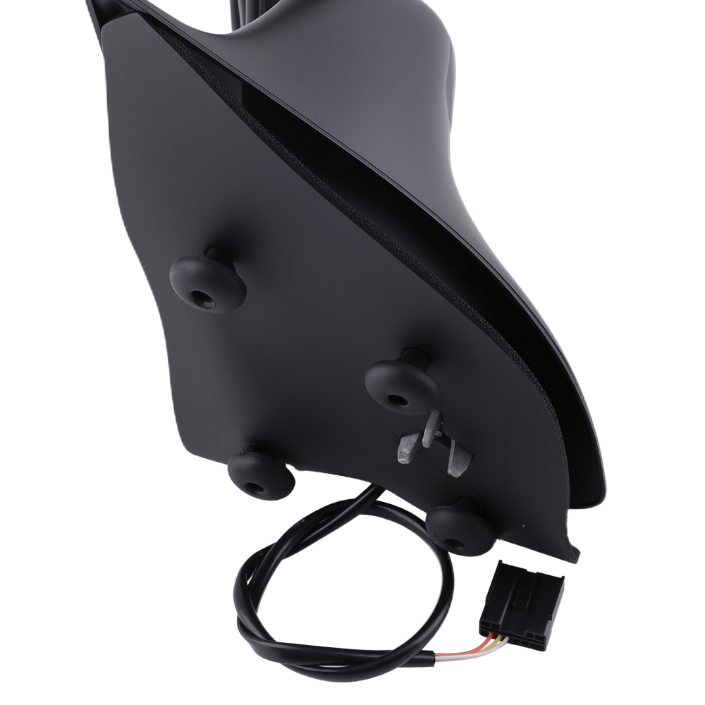 Left Mirror Assembly compatible for Ford F-250 F-350 F-450 08-16 Black Texture Chrome