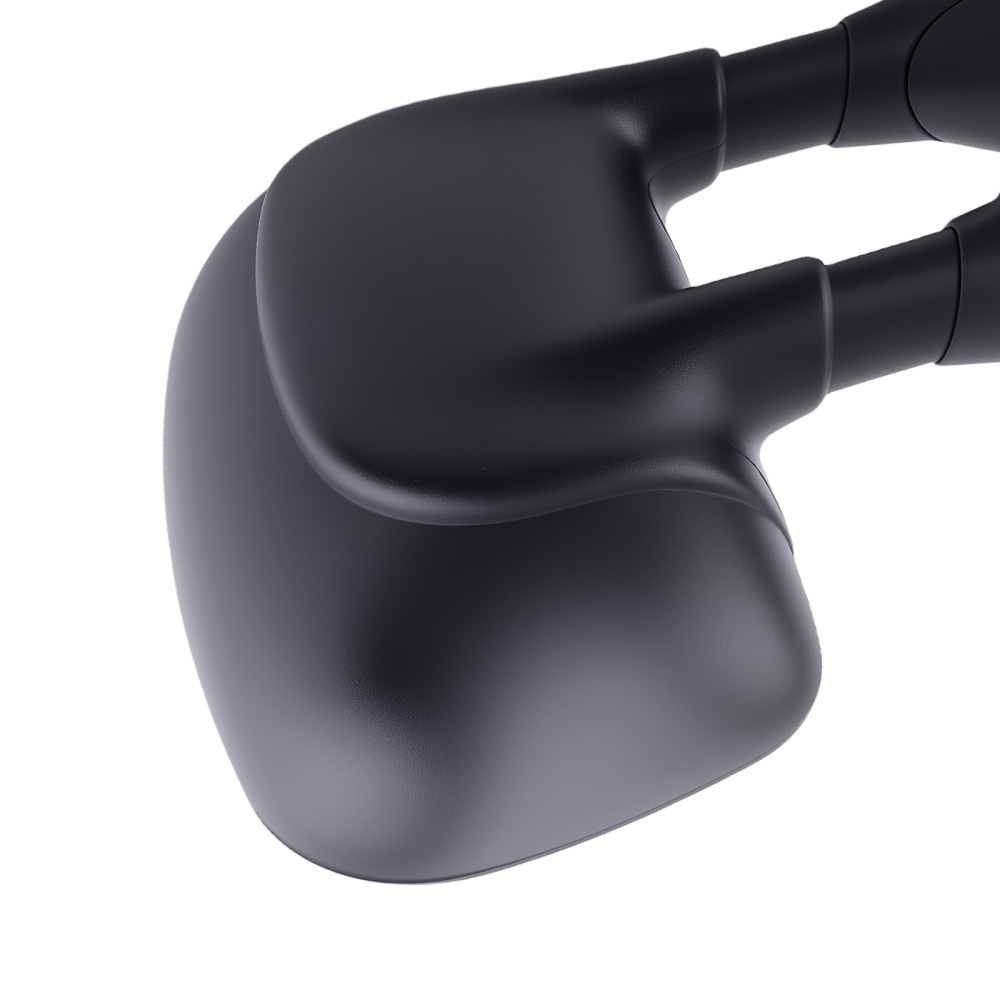 Left Mirror Assembly compatible for Ford F-250 F-350 F-450 08-16 Black Texture Chrome