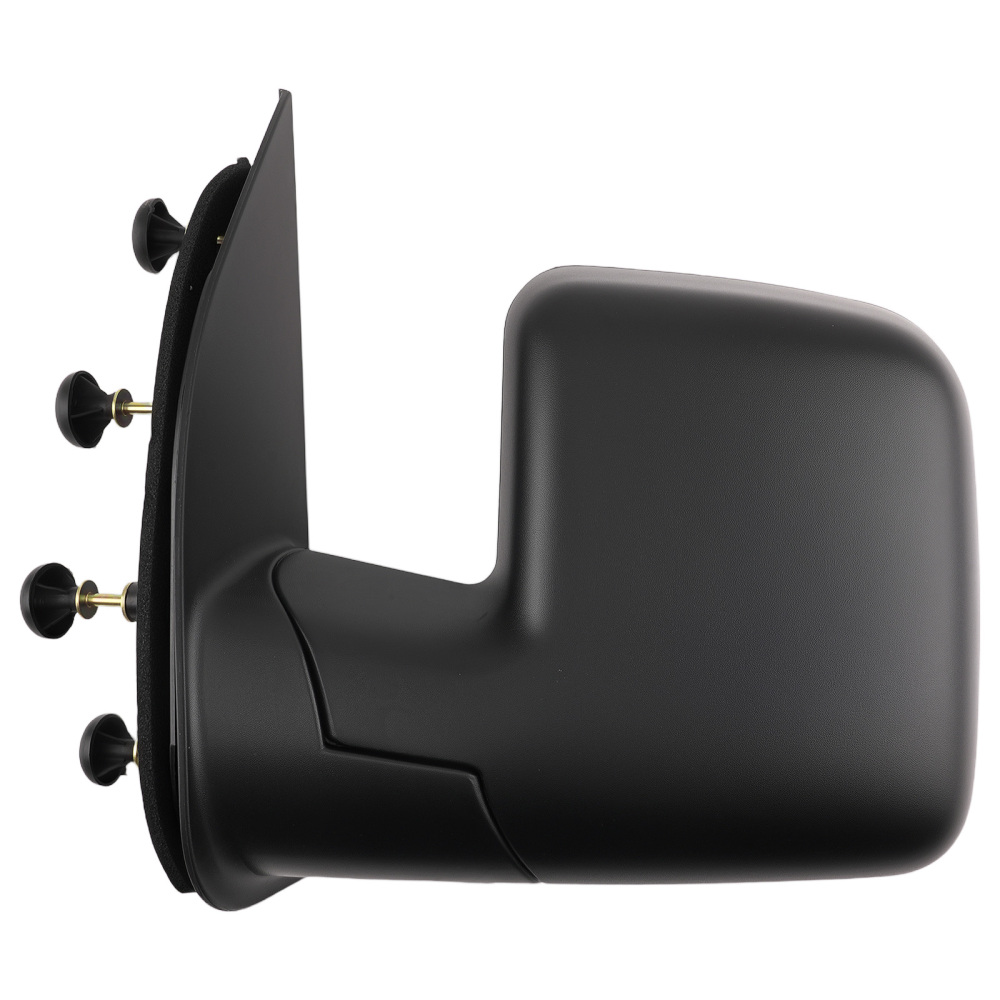 Left Manual Mirror compatible for Ford E-150/E-250/E-450 2003-2013 Black ABS
