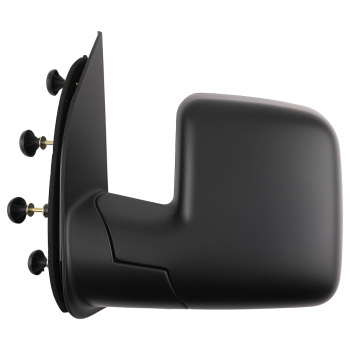 Left Manual Mirror compatible for Ford E-150/E-250/E-450 2003-2013 Black ABS