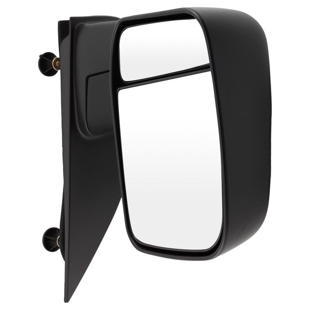 Left Manual Mirror compatible for Ford E-150/E-250/E-450 2003-2013 Black ABS