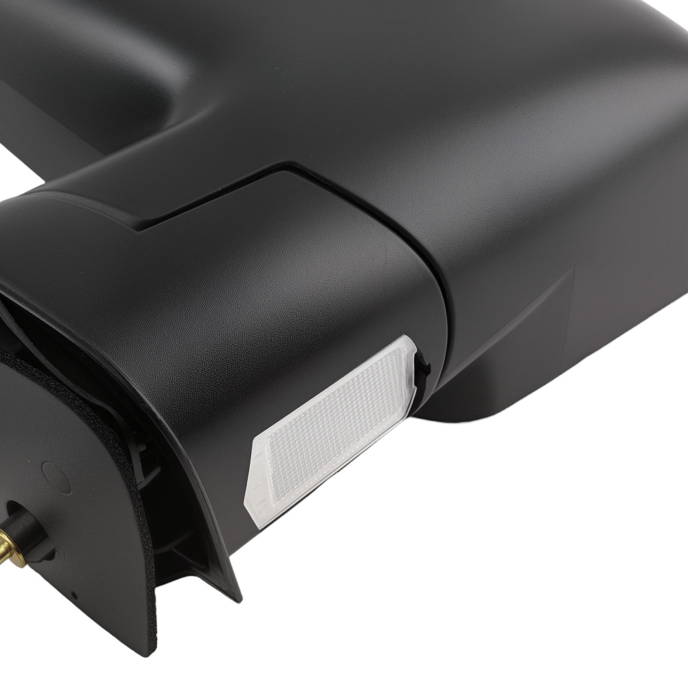 Left Manual Mirror compatible for Ford E-150/E-250/E-450 2003-2013 Black ABS