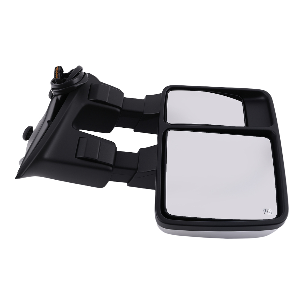 Compatible for Power Chrome Side Mirror compatible for Ford F-550 Super Duty 1999-2007 Telescoping
