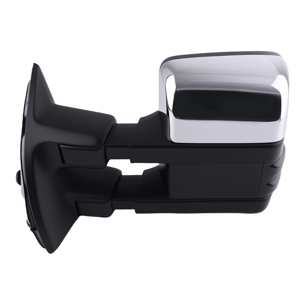 Compatible for Power Chrome Side Mirror compatible for Ford F-550 Super Duty 1999-2007 Telescoping