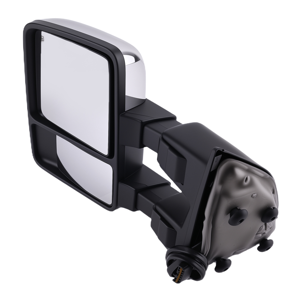 Compatible for Power Chrome Side Mirror compatible for Ford F-550 Super Duty 1999-2007 Telescoping