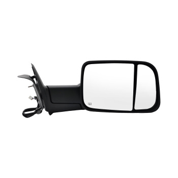 Black Manual Side Mirror compatible for Dodge Ram 2500/3500 2009-2018 55372070AJ