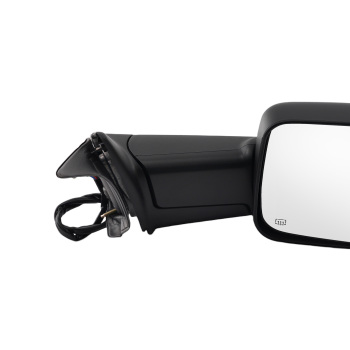 Black Manual Side Mirror compatible for Dodge Ram 2500/3500 2009-2018 55372070AJ