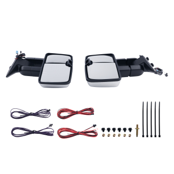 Chrome Mirror compatible for Cadillac Escalade 2003-2006 Power Heated Extendable