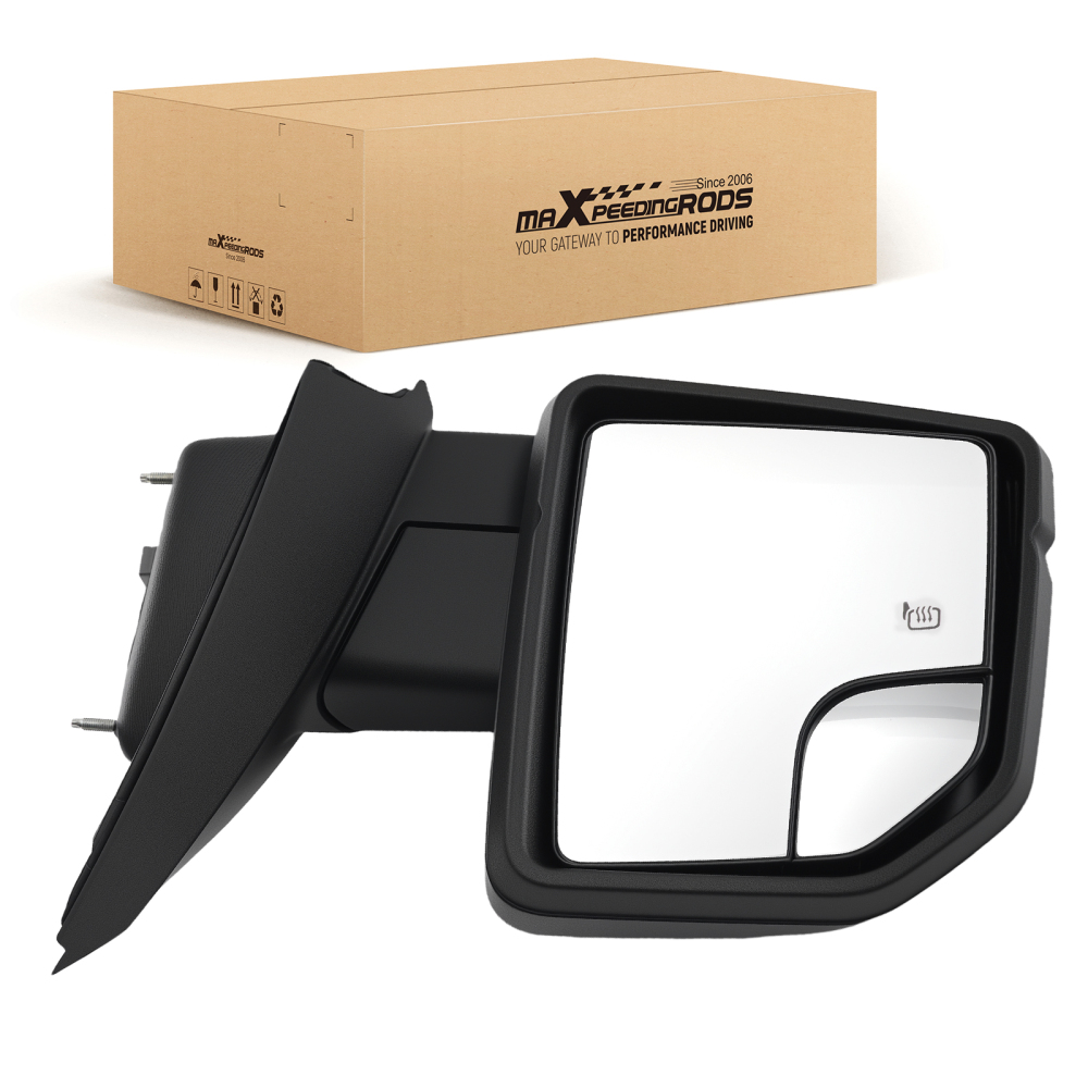 Driver Mirror Electric Heated compatible for Ford F-150 XLT Platinum 2015-2019 Black