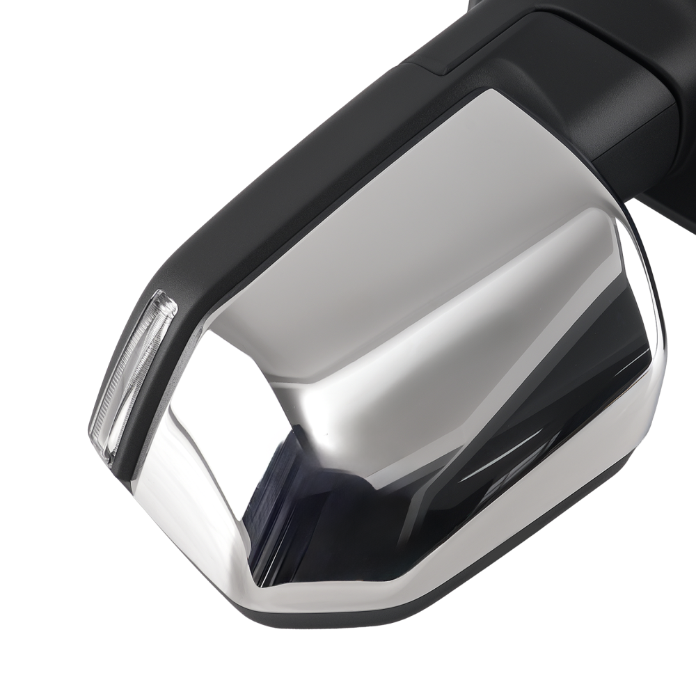 Left Heated Mirror compatible for Ford F-150 Crew Cab 2015-2017 Chrome FL3Z17683JB