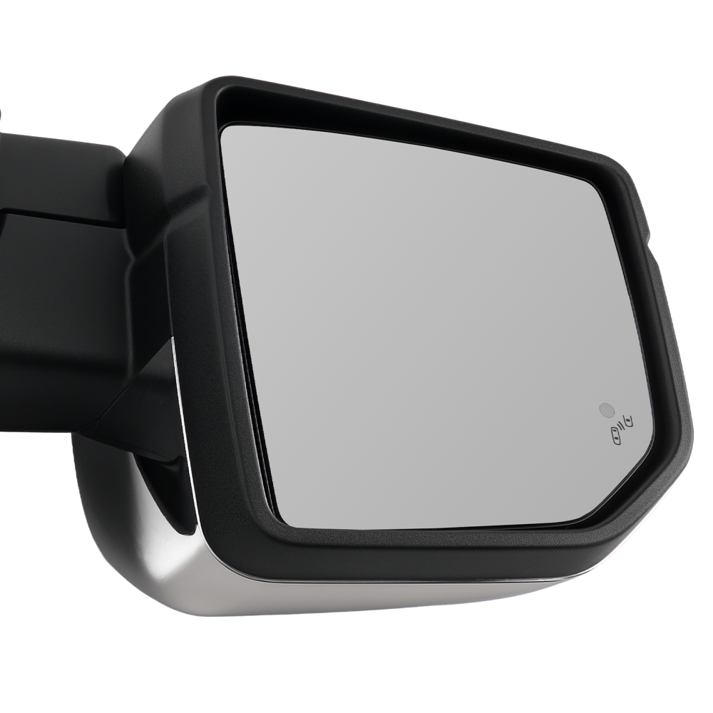 Left Heated Mirror compatible for Ford F-150 Crew Cab 2015-2017 Chrome FL3Z17683JB