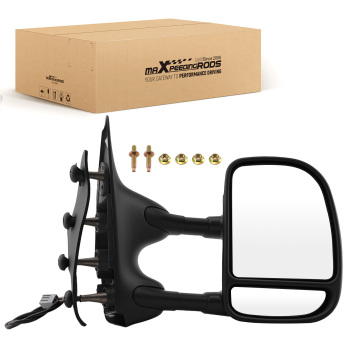 Passenger Rear View Mirror compatible for Ford E150 E250 E350 FO1321329 Black