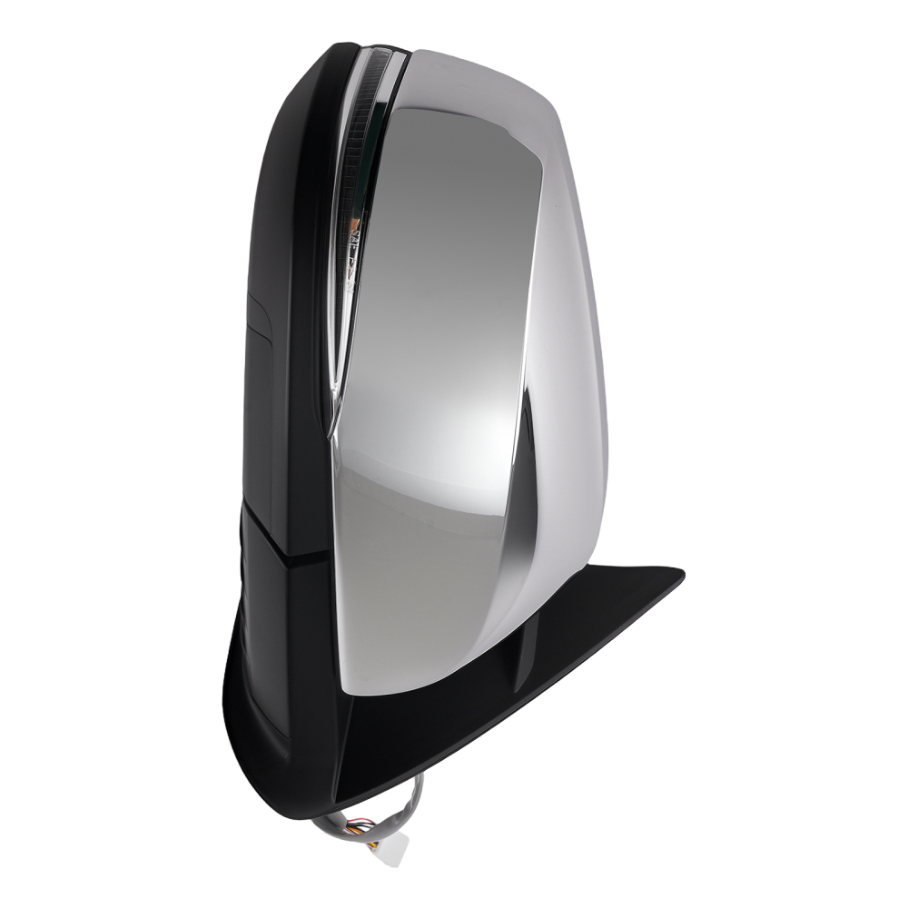 Chrome Heated Mirror compatible for Toyota Tacoma 2016-2023 Power Signal Extendable 2Pc