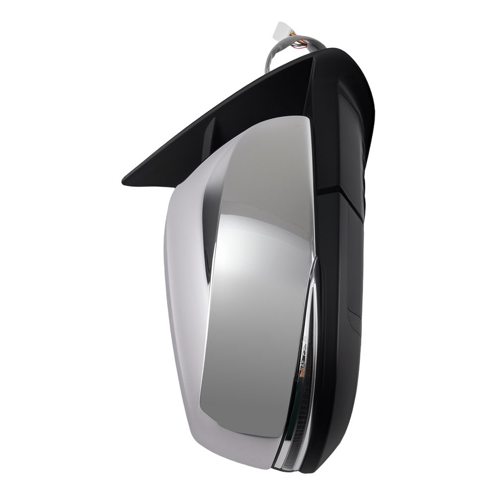 Chrome Heated Mirror compatible for Toyota Tacoma 2016-2023 Power Signal Extendable 2Pc
