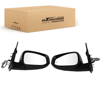 Chrome Heated Mirror compatible for Toyota Tacoma 2016-2023 Power Signal Extendable 2Pc