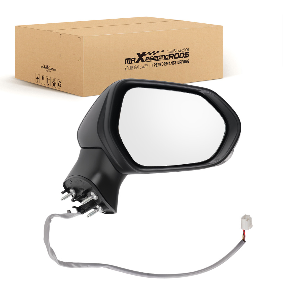 Passenger Rear View Mirror compatible for Toyota Camry 2018-2024 Heated Signal Convex