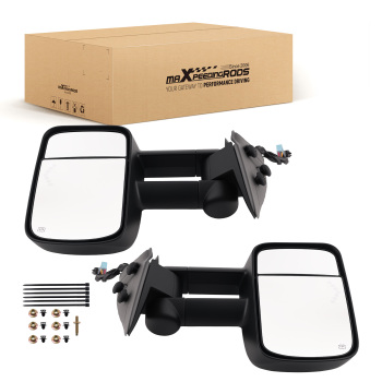 Heated Mirror compatible for GMC Sierra Classic 2007 Power Black Extendable GM1320438