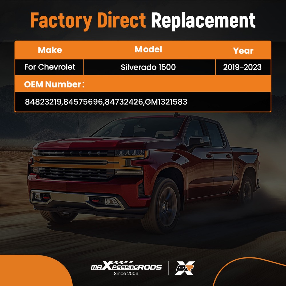 Right Heated Side View Mirror compatible for Chevrolet Silverado 1500 19-23 Power