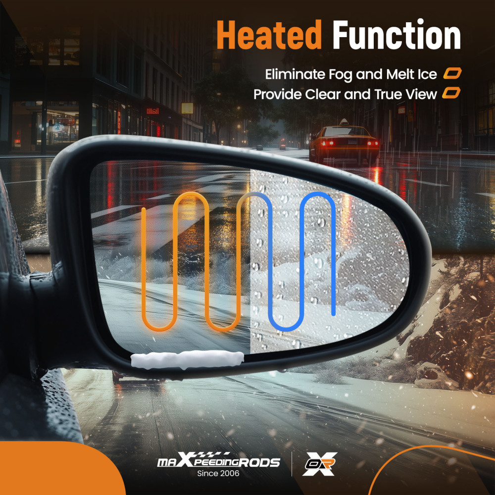 Right Heated Side View Mirror compatible for Chevrolet Silverado 1500 19-23 Power