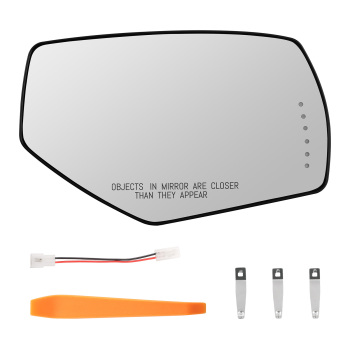 Passenger Side Mirror Glass Heated with Signal compatible for Silverado Sierra 2014 -2018