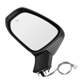 Left Power Mirror Heated compatible for Toyota RAV4 2019-2022 TO1320384 compatible for White