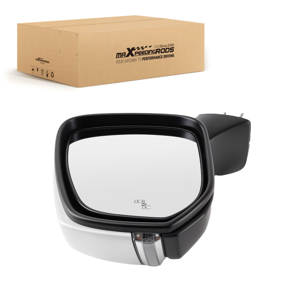 Left Power Mirror Heated compatible for Toyota RAV4 2019-2022 TO1320384 compatible for White