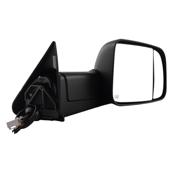 Black Heated Side Mirror compatible for Dodge Ram 1500 1998-2001 Power Adjustable Pair
