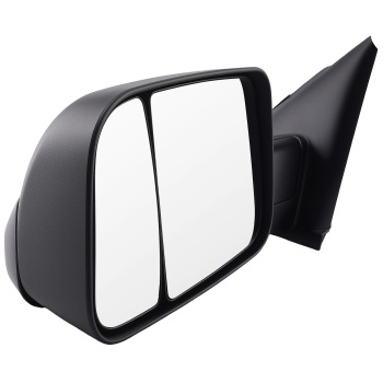 Black Power Side View Mirror compatible for Dodge Ram 1500 2002-08 Left Right Heated