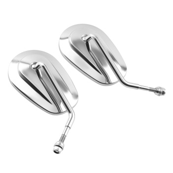 Aluminum Chrome Mirrors compatible for Harley Davidson Dyna Softail Models 1988-2016
