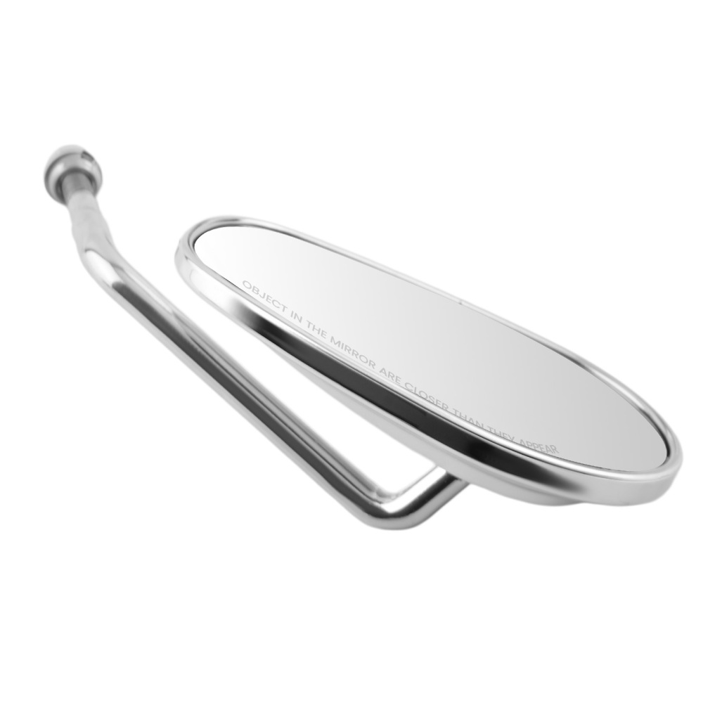 Aluminum Chrome Mirrors compatible for Harley Davidson Dyna Softail Models 1988-2016