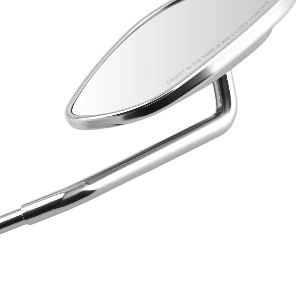 Aluminum Chrome Mirrors compatible for Harley Davidson Dyna Softail Models 1988-2016