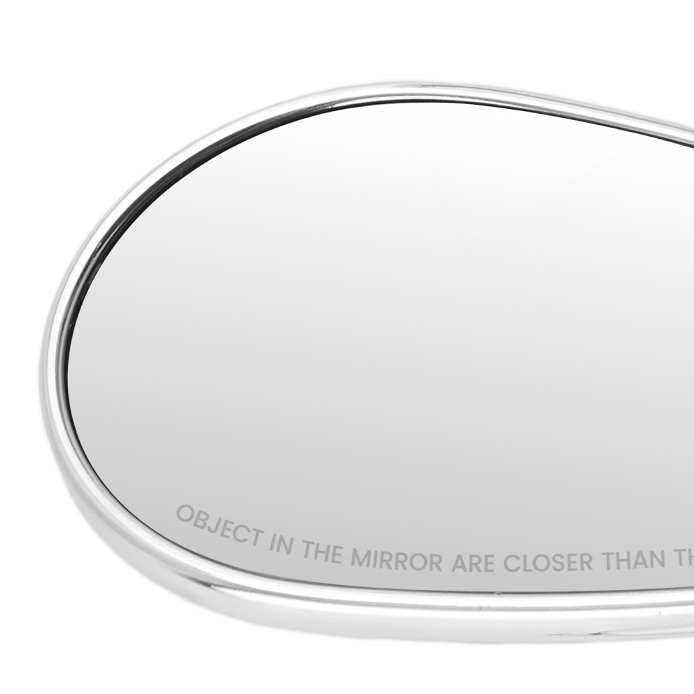 Aluminum Chrome Mirrors compatible for Harley Davidson Dyna Softail Models 1988-2016