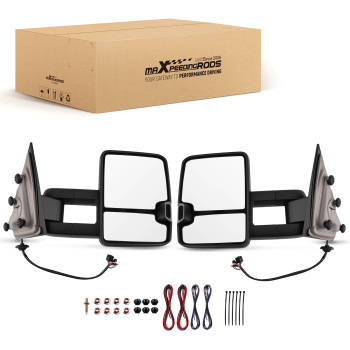 Power Side Mirror compatible for Chevy Silverado 1500 14-18 Convex Glass Arrow Light