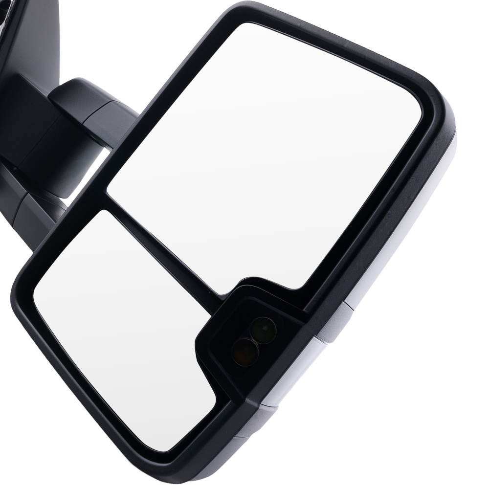 Side Mirror Pair compatible for Chevrolet Silverado 1500 2014-2018 84565195 Black