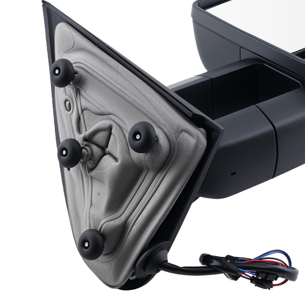 Side Mirror Pair compatible for Chevrolet Silverado 1500 2014-2018 84565195 Black