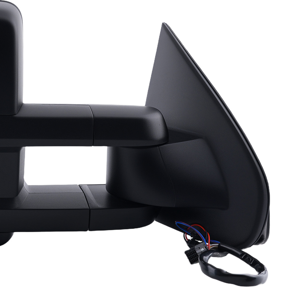 Side Mirror Pair compatible for Chevrolet Silverado 1500 2014-2018 84565195 Black