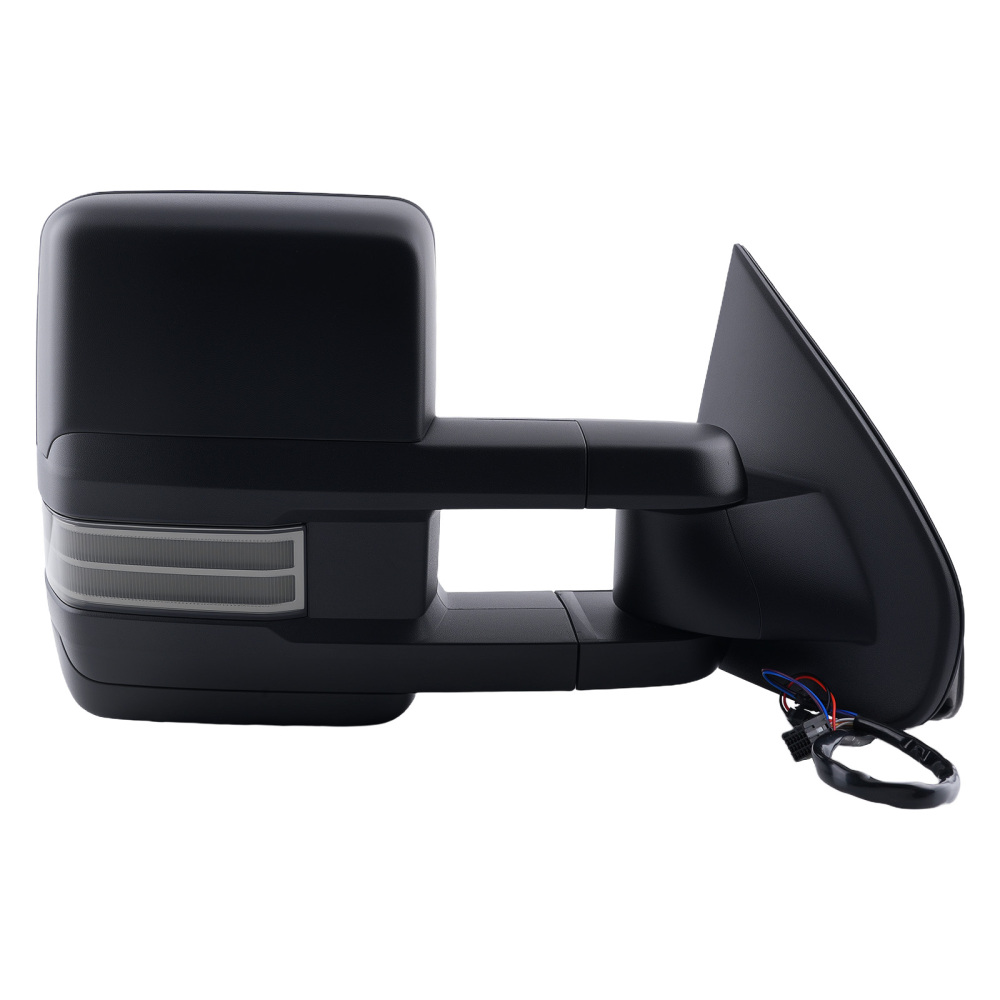 Side Mirror Pair compatible for Chevrolet Silverado 1500 2014-2018 84565195 Black