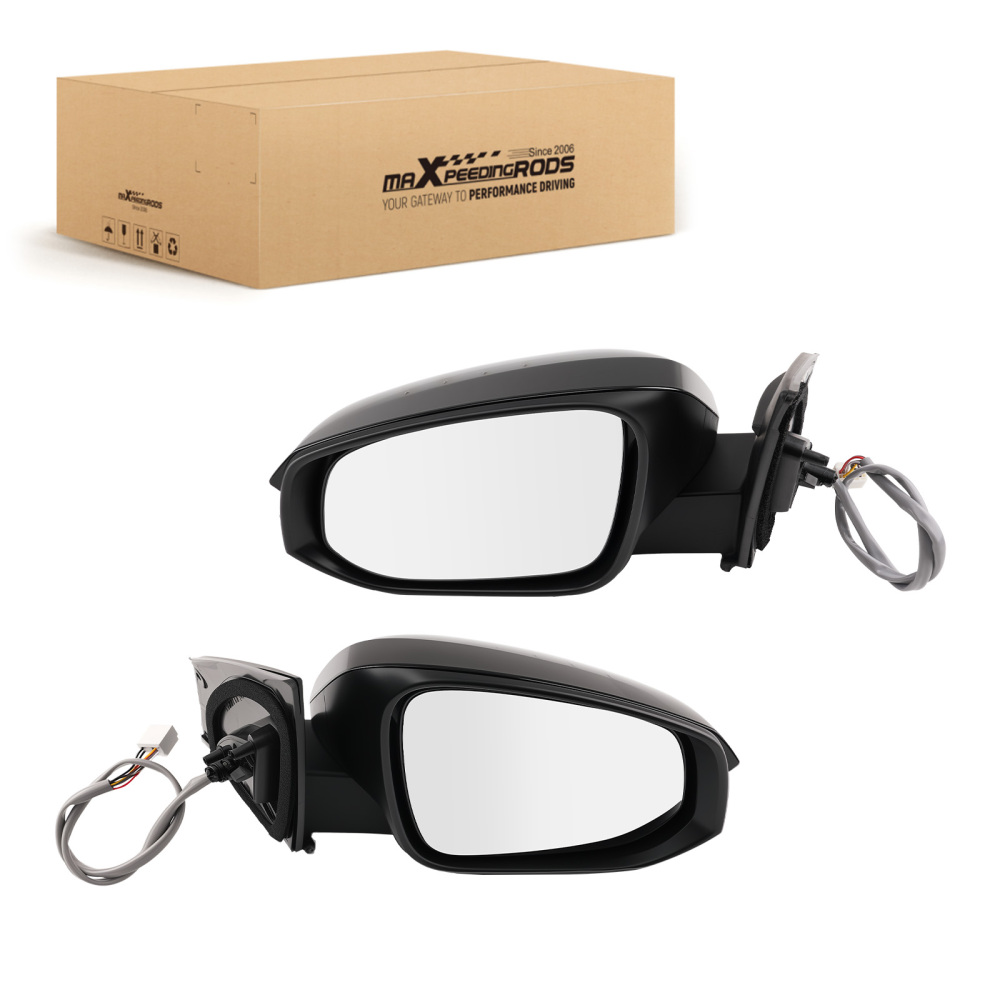 Black Mirror Pair compatible for Toyota RAV4 Limited 2013-2015 879100R080C0 879400R090C0