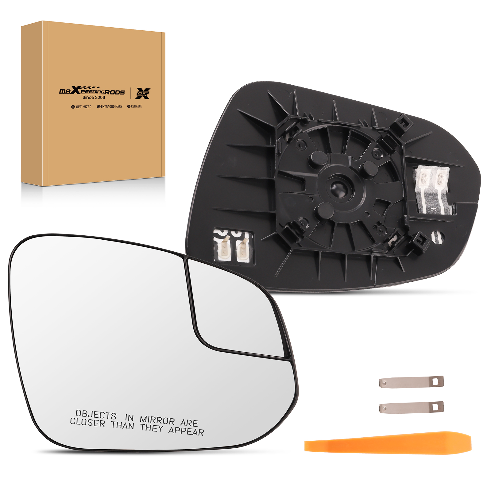 Right Side View Mirror Glass Heated Signal compatible for Toyota