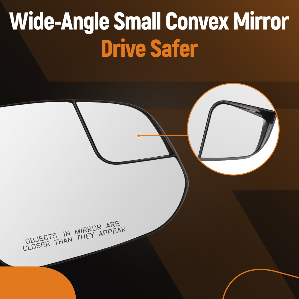 Right Side View Mirror Glass Heated Signal compatible for Toyota RAV4 2016-2018 87931-42D50