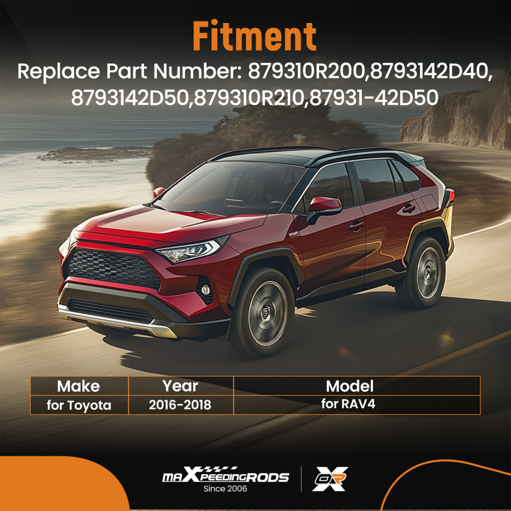 Right Side View Mirror Glass Heated Signal compatible for Toyota RAV4 2016-2018 87931-42D50