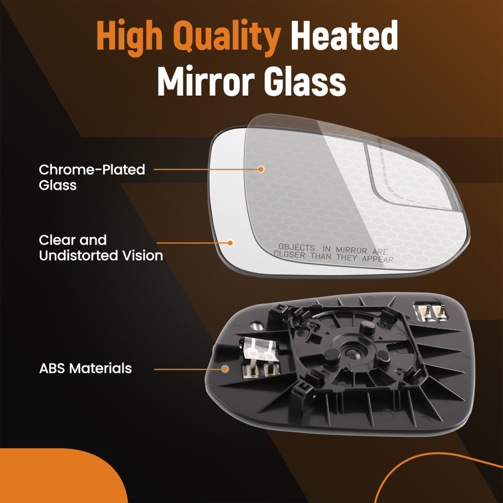 Right Side View Mirror Glass Heated Signal compatible for Toyota RAV4 2016-2018 87931-42D50