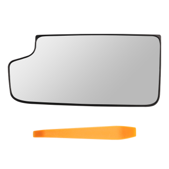 Left Lower Convex Heated Mirror Glass compatible for Chevy Silverado 1500 2500 23444114