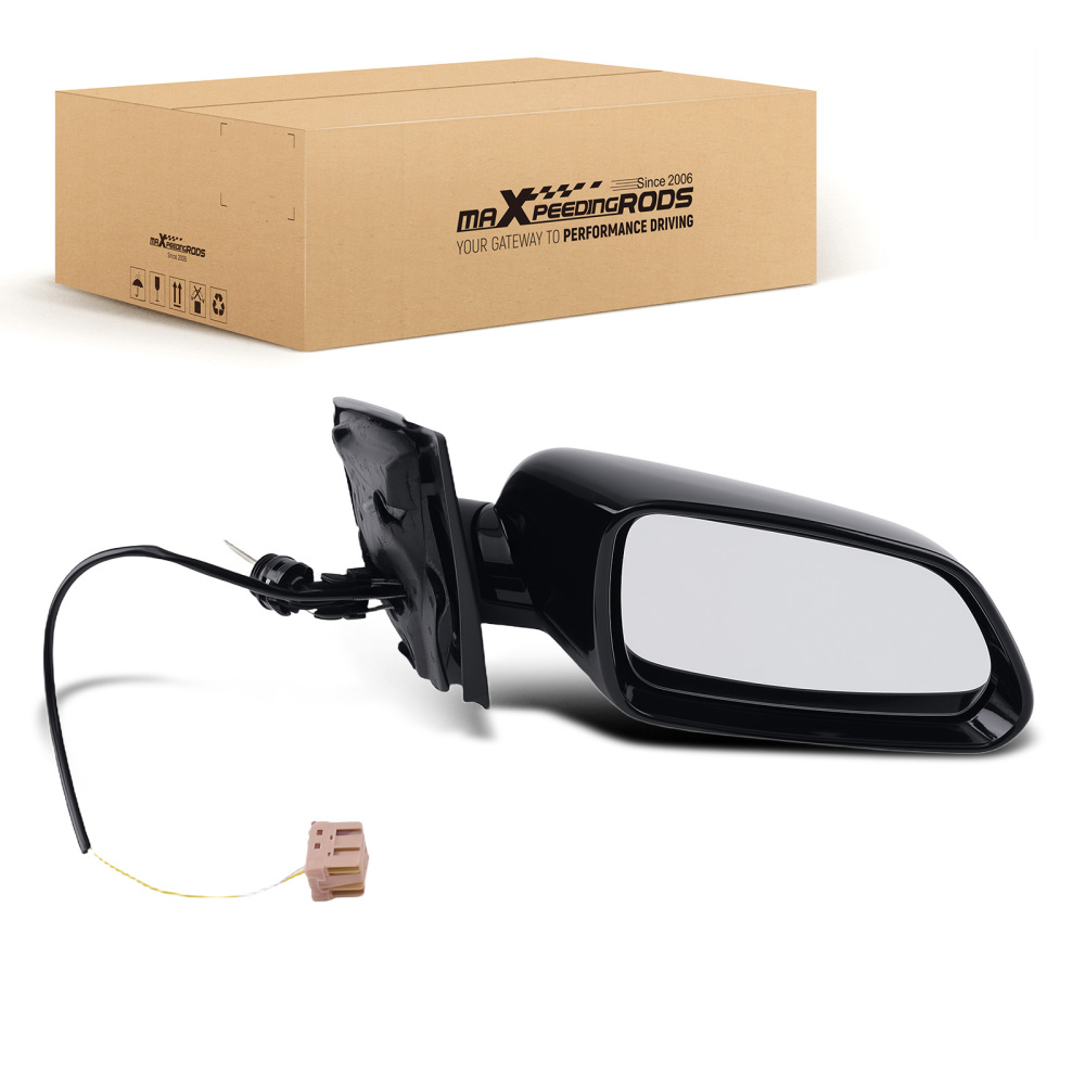 Specchietto Destro Asferico compatibile per VW Polo 9N 1.2-1.9 TDI 2005-2009 Nero