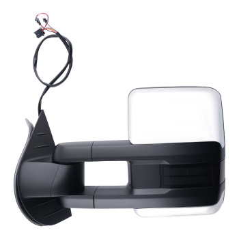Chrome Heated Mirror compatible for GMC Sierra/Yukon 2007-2013 Towing Power Signal