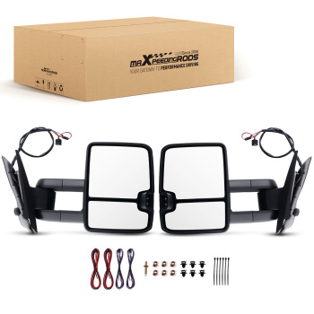 Chrome Heated Mirror compatible for GMC Sierra/Yukon 2007-2013 Towing Power Signal